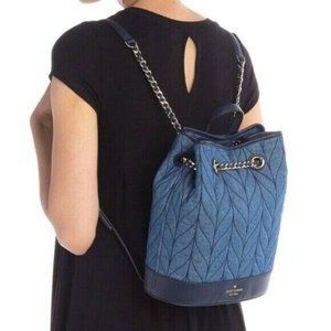 EUC Kate Spade Denim Bucket Backpack